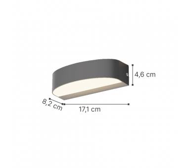 it-Lighting Caror - LED 9W 3CCT Up and Down Outdoor Light in Anthracite Color (80204040)