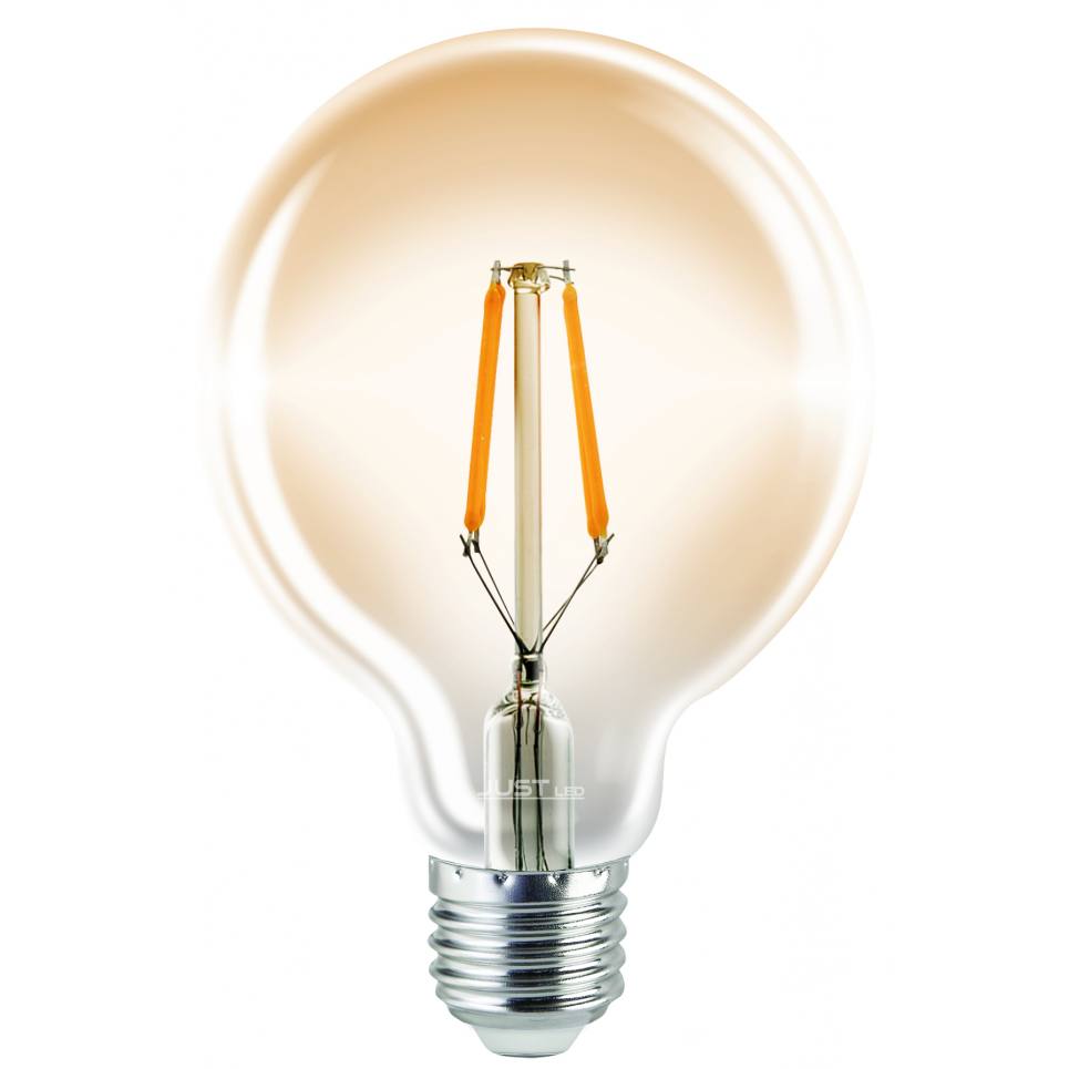 JUST LED JUSTLed-LED Filament Ε27/G95/10W/3000K/1100Lm AMBER DIM (B279510301)