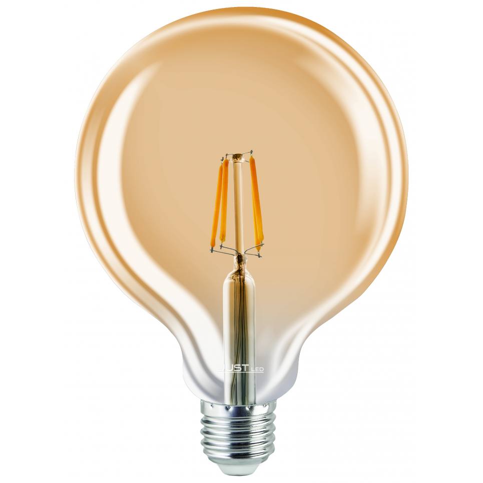 JUST LED JUSTLed-LED Filament Ε27/G125/12W/3000K/1300Lm AMBER (	B271212201)