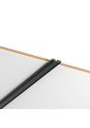 Inlight Ultra-Thin μαγνητική ράγα σε μαύρη απόχρωση D:1m (TR007-3-BL)
