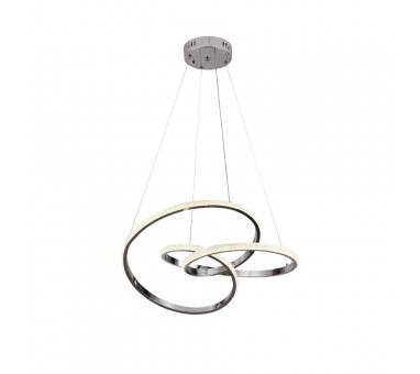 Inlight Κρεμαστό φωτιστικό LED 40W 3CCT (by switch on base) σε χρώμιο D:45cm (6092-B-Chrome)