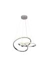 Inlight Κρεμαστό φωτιστικό LED 40W 3CCT (by switch on base) σε χρώμιο D:45cm (6092-B-Chrome)