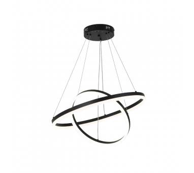 Inlight Κρεμαστό φωτιστικό LED 58W 3CCT (by switch on base) D:60cm (6095-B-Black)