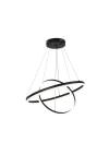 Inlight Κρεμαστό φωτιστικό LED 58W 3CCT (by switch on base) D:60cm (6095-B-Black)