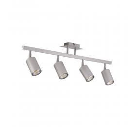 Inlight Επιτοίχιο σποτ από μέταλλο σε ασημί απόχρωση 4XGU10 D:70cm (9087-4-Silver)