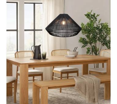 Inlight Κρεμαστό φωτιστικό με καπέλο απο ίνα 1xE27 D:60cm (4057-A)