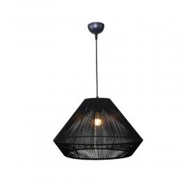 Inlight Κρεμαστό φωτιστικό με καπέλο απο ίνα 1xE27 D:45cm (4057-B)