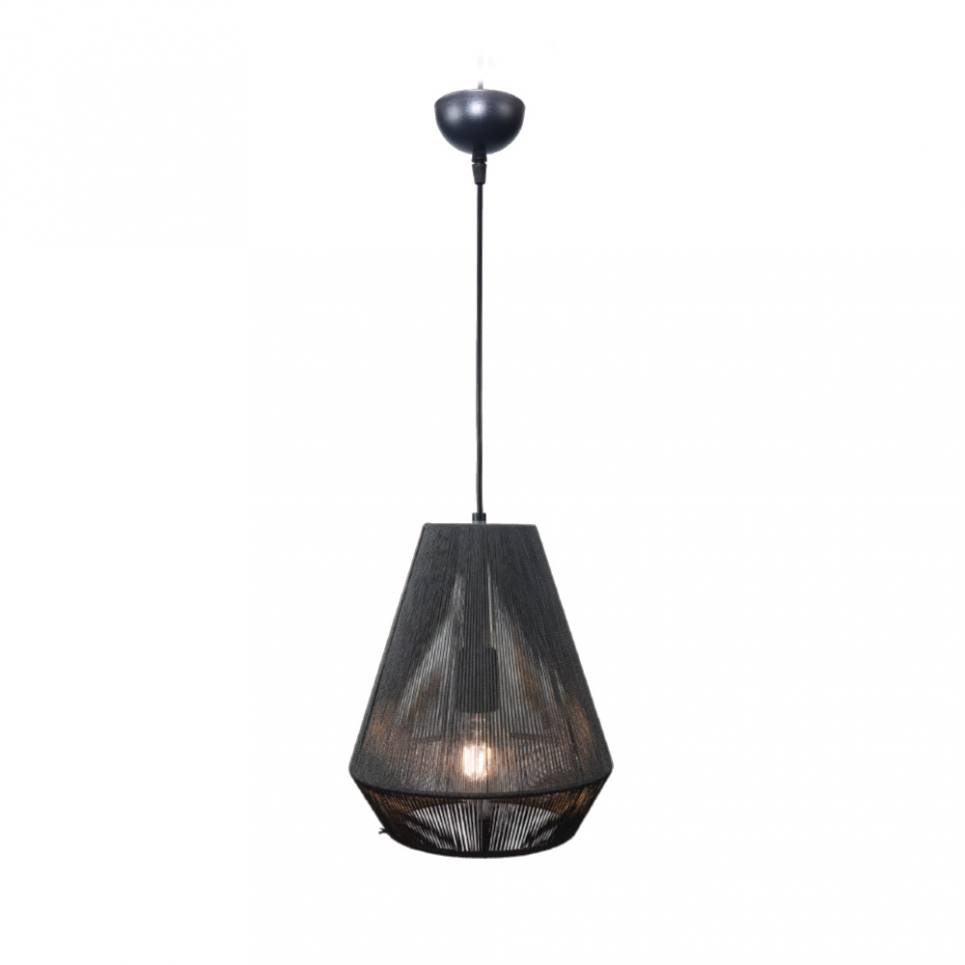 Inlight Κρεμαστό φωτιστικό με καπέλο απο ίνα 1xE27 D:25cm (4057-C)