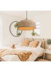 Inlight Κρεμαστό φωτιστικό με καπέλο απο σχοινί 1xE27 D:40cm (4058)