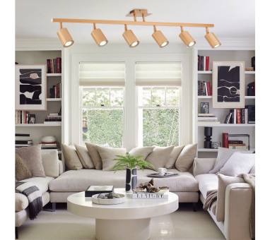 Inlight Επιτοίχιο σποτ από χρυσαφί μέταλλο 6XGU10 D:110cm (9082-6)