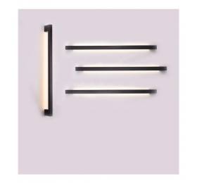 Inlight Επιτοίχιο φωτιστικό LED 14W 3CCT από μαύρο μέταλλο (43042-BL)