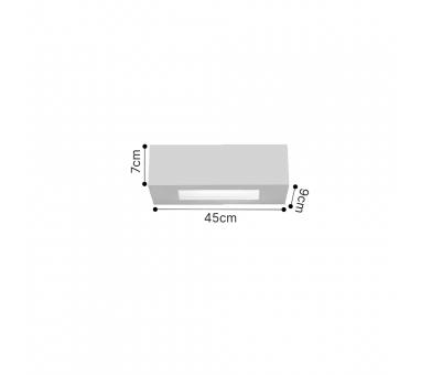 Inlight Επιτοίχιο φωτιστικό λευκό από γύψο 2xE14 D:45cm (43049-A-White)