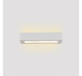 Inlight Επιτοίχιο φωτιστικό λευκό από γύψο 2xE14 D:36cm (43049-B-White)