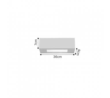 Inlight Επιτοίχιο φωτιστικό λευκό από γύψο 2xE14 D:36cm (43049-B-White)