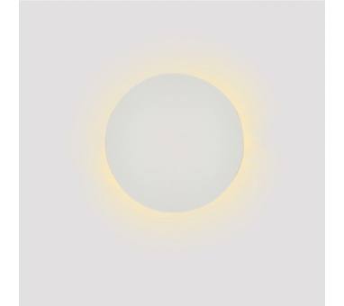 Inlight Επιτοίχιο φωτιστικό λευκό από γύψο LED 8W 3000K D:25cm (43052-White)