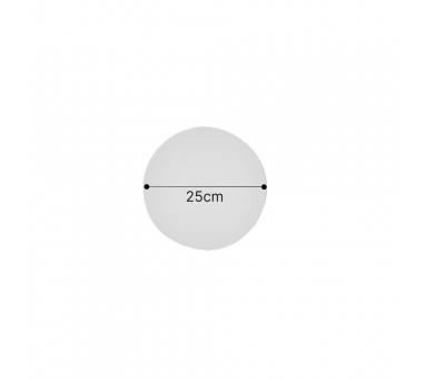 Inlight Επιτοίχιο φωτιστικό λευκό από γύψο LED 8W 3000K D:25cm (43052-White)