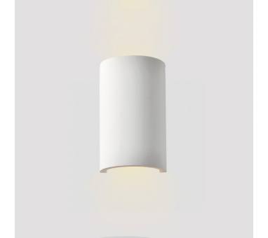 Inlight Επιτοίχιο φωτιστικό λευκό από γύψο 1XG9 D:21,5cm (43051-White)