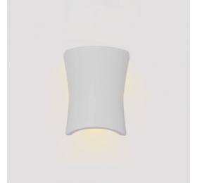 Inlight Επιτοίχιο φωτιστικό λευκό από γύψο 1XE14 D:21,5cm (43053-White)