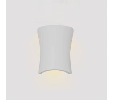 Inlight Επιτοίχιο φωτιστικό λευκό από γύψο 1XE14 D:21,5cm (43053-White)