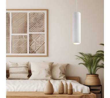 Inlight Κρεμαστό φωτιστικό λευκό από γύψο 1XGU10 D:30cm (4064-White)