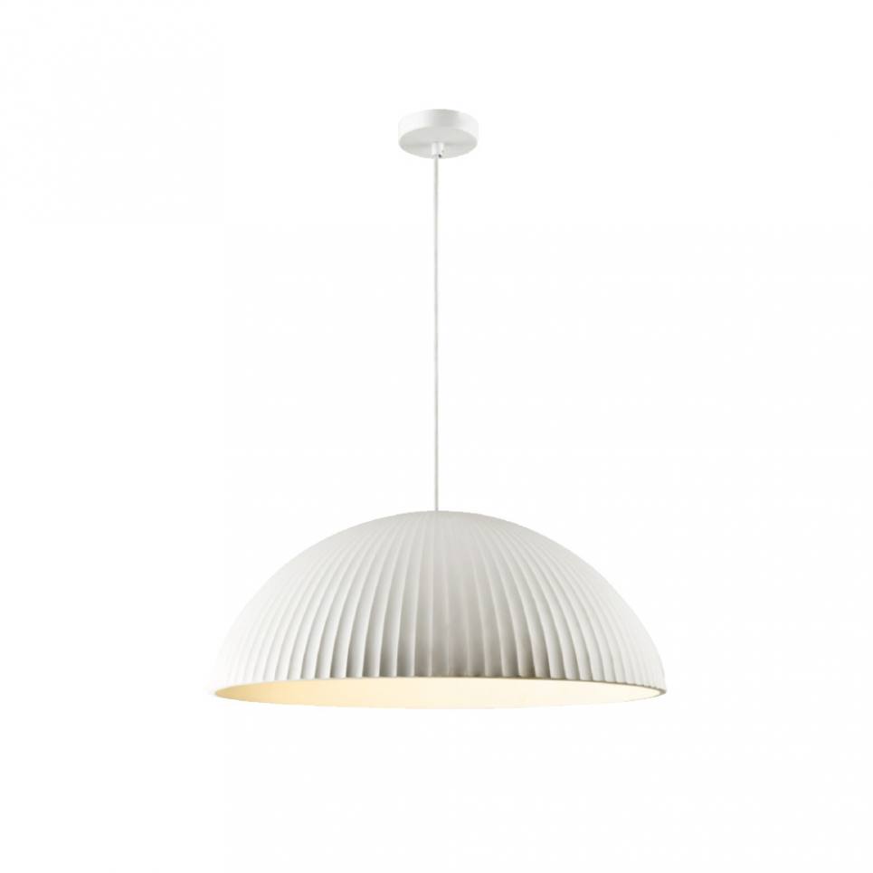 Inlight Κρεμαστό φωτιστικό λευκό από γύψο 1XE27 D:60cm (4063-White)