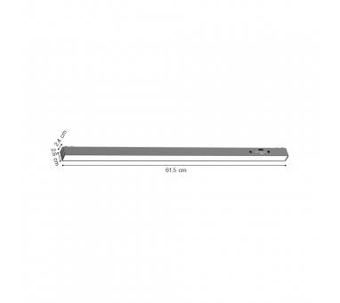 Inlight Γραμμικό φωτιστικό LED 20W 3CCT για ultra thin ράγα σε μαύρη απόχρωση D:61,5X2,6X2,4cm (TMU0060-Black)