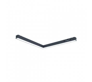 Inlight Γραμμικό φωτιστικό LED 24W 3CCT για ultra thin ράγα σε μαύρη απόχρωση D:30X2,6X2,4cm (TMU0180-Black)