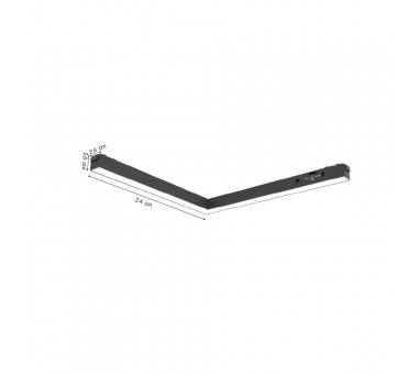 Inlight Γραμμικό φωτιστικό LED 24W 3CCT για ultra thin ράγα σε λευκή απόχρωση D:30X2,6X2,4cm (TMU0180-White)