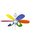 Παιδικός Ανεμιστήρας Οροφής με Φως Χρωματιστός 20-0076-51-188