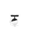 Inlight Φωτιστικό LED 6W 3CCT για Ultra-Thin μαγνητική ράγα σε λευκή απόχρωση D:10X10cm (TMU0150-White)