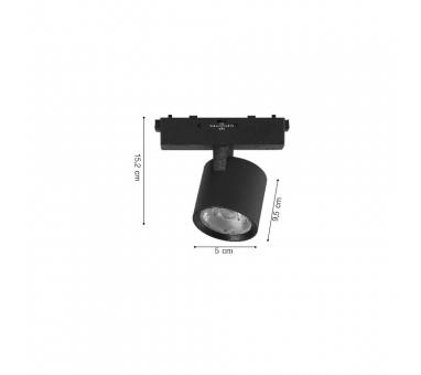 Inlight Φωτιστικό LED 7W 3CCT για Ultra-Thin μαγνητική ράγα σε λευκή απόχρωση D:5X15,2X9,5cm (TMU0100-White)