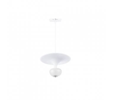 Inlight Κρεμαστό Φωτιστικό LED 5W 3CCT για Ultra-Thin μαγνητική ράγα σε λευκή απόχρωση D:23X20cm (TMU0240-White)