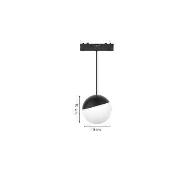 Inlight Κρεμαστό Φωτιστικό LED 6W 3000K-6000K για Ultra-Thin μαγνητική ράγα σε λευκή απόχρωση D:10X10cm (TMZ0050-White)