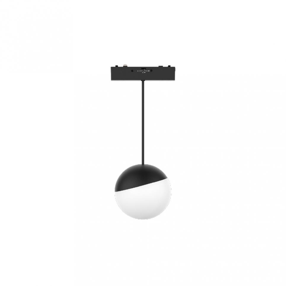 Inlight Κρεμαστό Φωτιστικό LED 6W 3000K-6000K για Ultra-Thin μαγνητική ράγα σε μαύρη απόχρωση D:10X10cm (TMZ0050-Black)