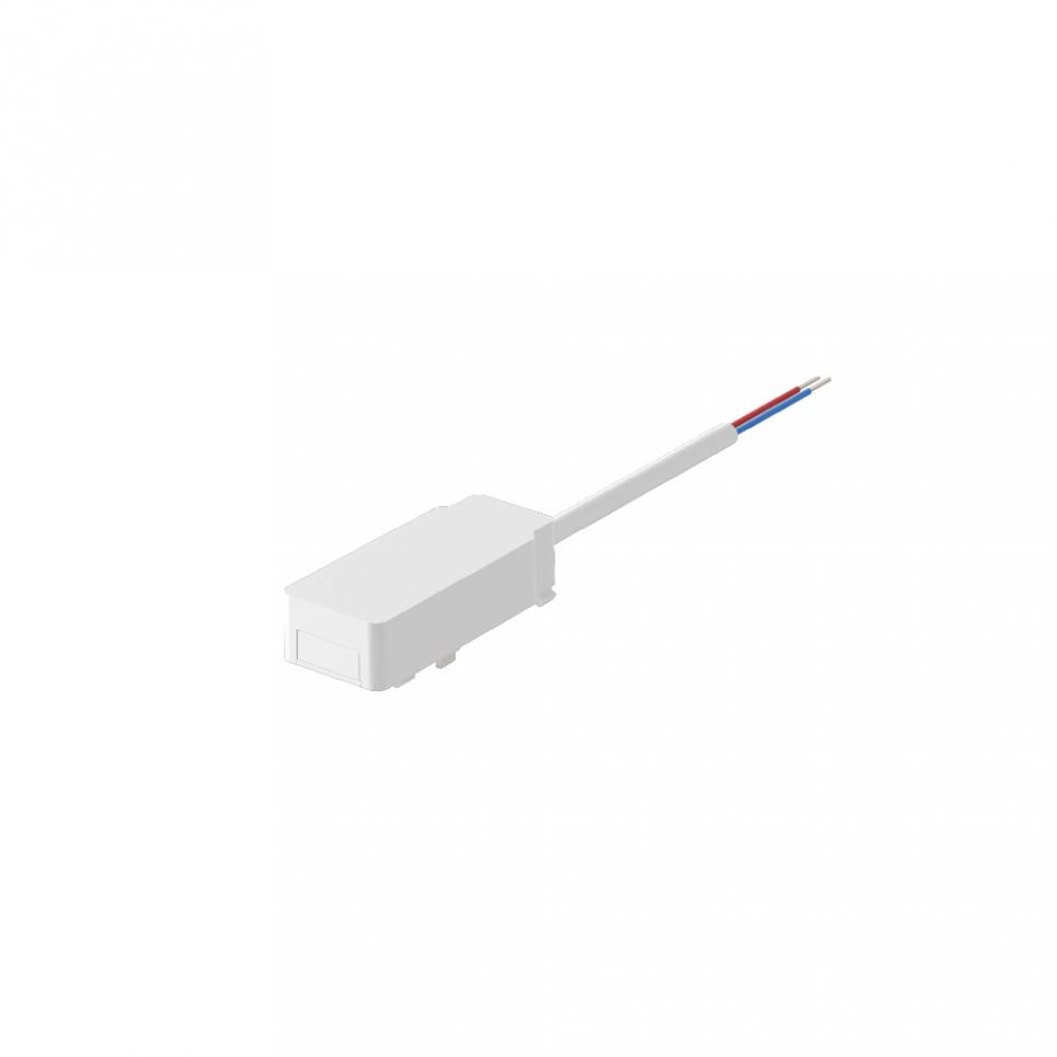 Inlight Εξάρτημα σύνδεσης εξωτερικου driver με Ultra Thin ράγα  σε λευκή απόχρωση (TC033-White)