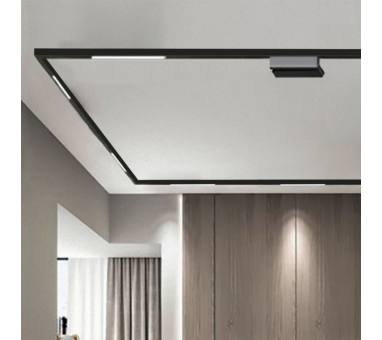 Inlight Φωτιστικό LED 40W 3CCT για μαγνητική ράγα σε μαύρη απόχρωση D:60X2,2X4,3cm (TM0040-Black)