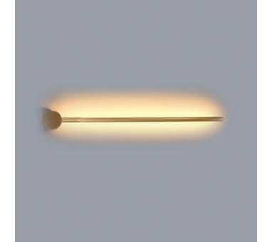 InLight Επίτοιχο Φωτιστικό LED Χρυσαφί 7W – Γραμμικό Backlight 3000K (43015-Golden)