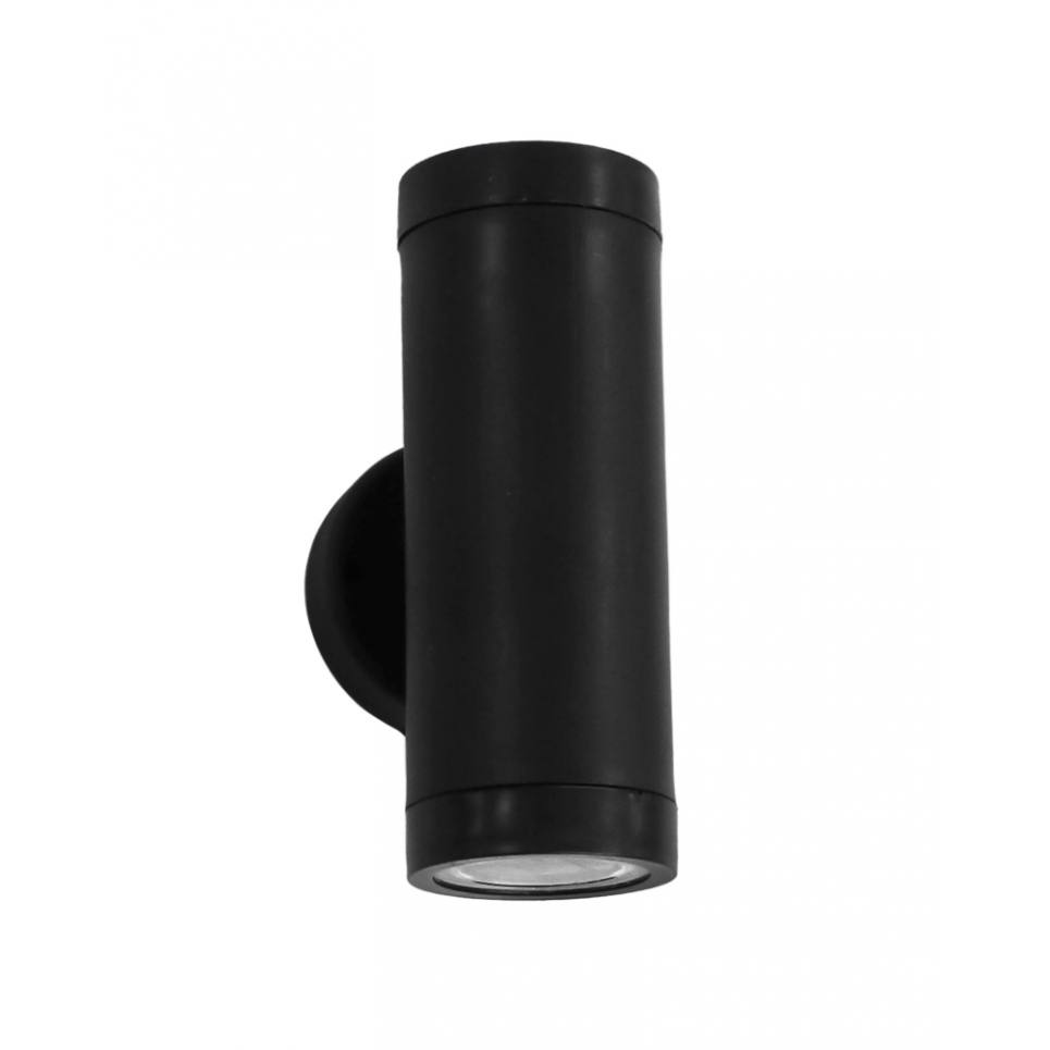 Heronia C-02 2/Φ BLACK ΣΠΟΤ ΠΛΑΣΤ.2XGU10-LED/EL