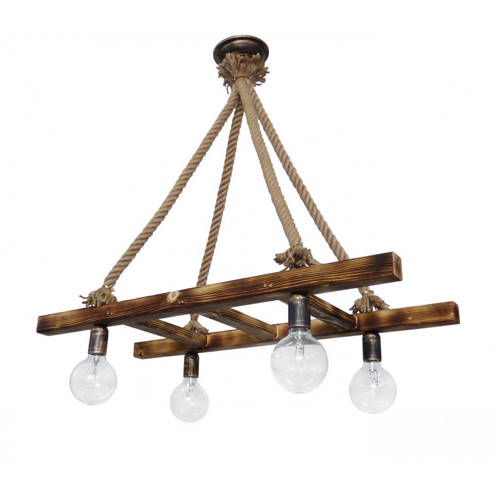 Heronia SKALA/4L ROPE UT-BR ΚΡΕΜΑΣΤΟ ΞΥΛΙΝΟ