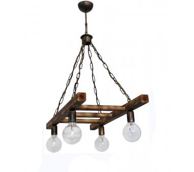 Heronia SKALA/4L CHAIN BR ΚΡΕΜΑΣΤΟ ΞΥΛΙΝΟ