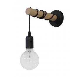 Heronia Ε/27ΑΡ STICK BLACK ΑΠΛΙΚΑ ΞΥΛΟ Ε/27