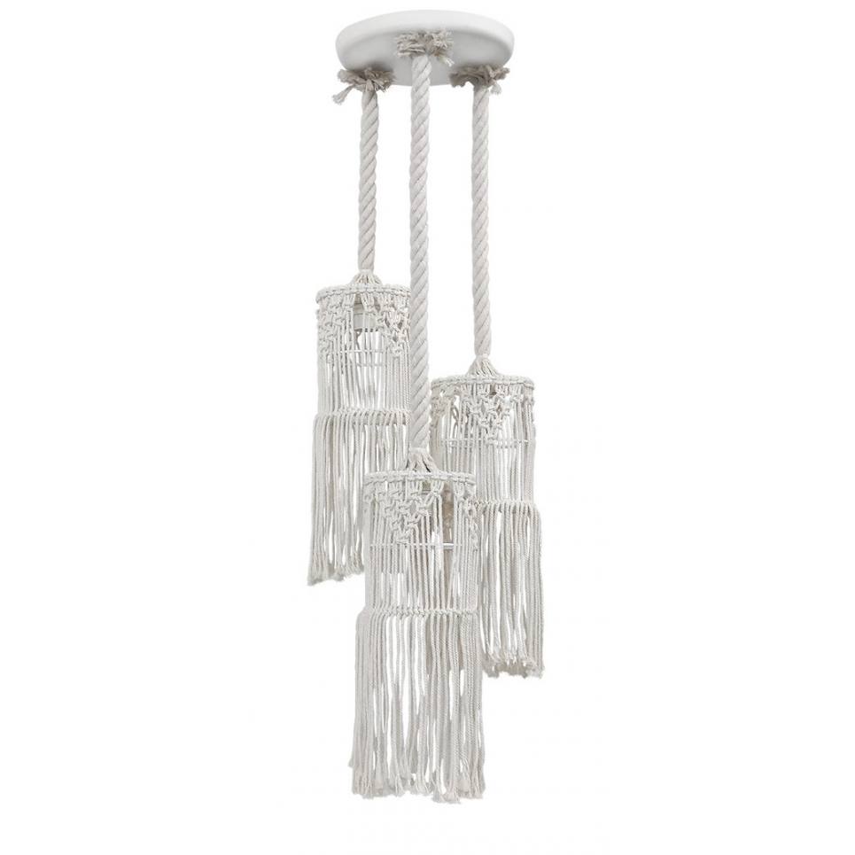 Heronia MAC-01PENDEL 3/L MACKRAME -V-ΚΡΕΜΑΣΤΟ