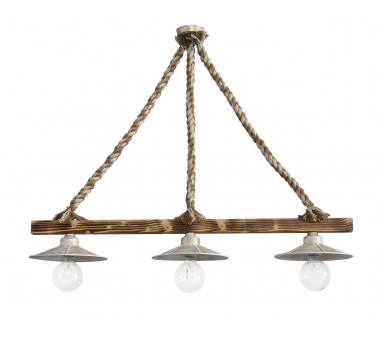 Heronia ΜΙΧ-150RAGA 3/L ROPE ΜΙΧ-WH-BR ΚΡΕΜΑΣΤΟ