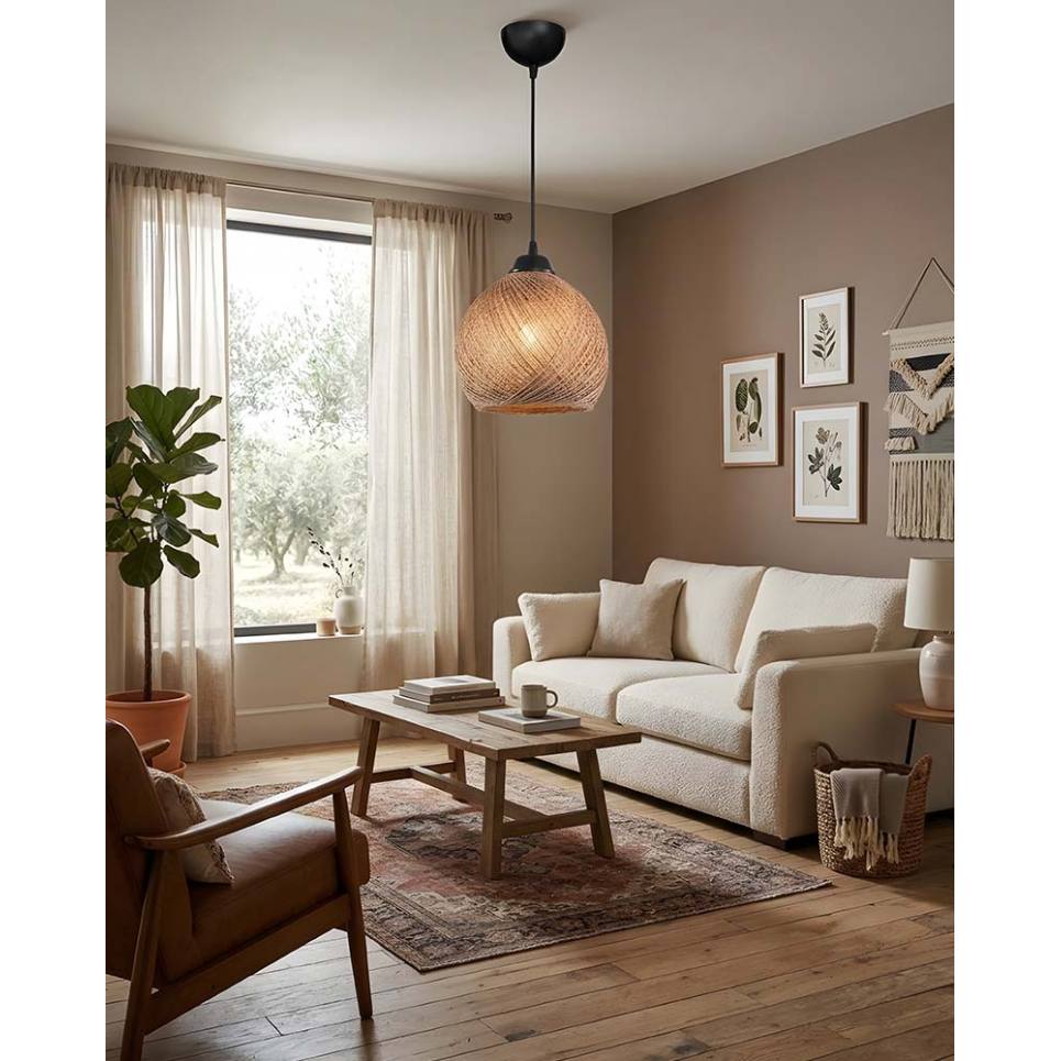 Heronia SILK-01 Φ20 NATURAL 1/L PENDEL Ε/27