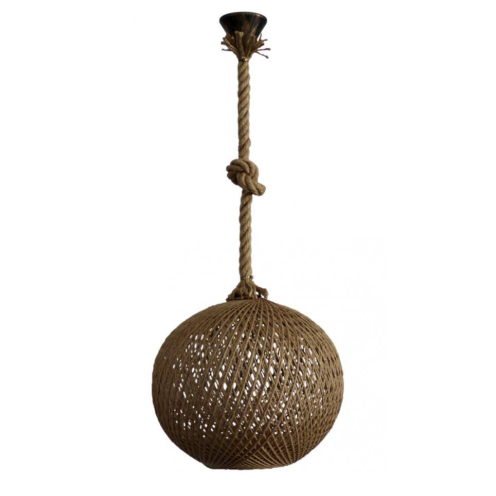 Heronia SILK-02 Φ35 ROPE NATURAL UT-BR 1/L Ε/27