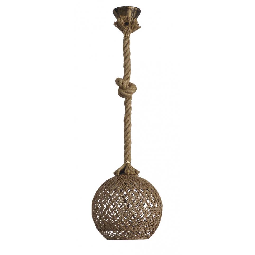 Heronia SILK-01 Φ20 ROPE NATURAL UT-BR 1/L Ε/27