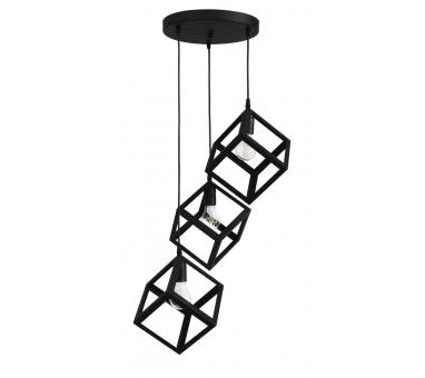 Heronia KYVOS/3L BLACK PENDEL 3/L ΚΡΕΜΑΣ.ΜΕΤΑΛΙ