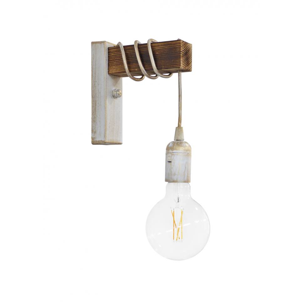 Heronia Ε/27ΑΡ SQUARE WH-BRONZE ΑΠΛΙΚΑ ΞΥΛΟ