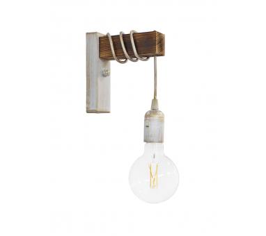 Heronia Ε/27ΑΡ SQUARE WH-BRONZE ΑΠΛΙΚΑ ΞΥΛΟ