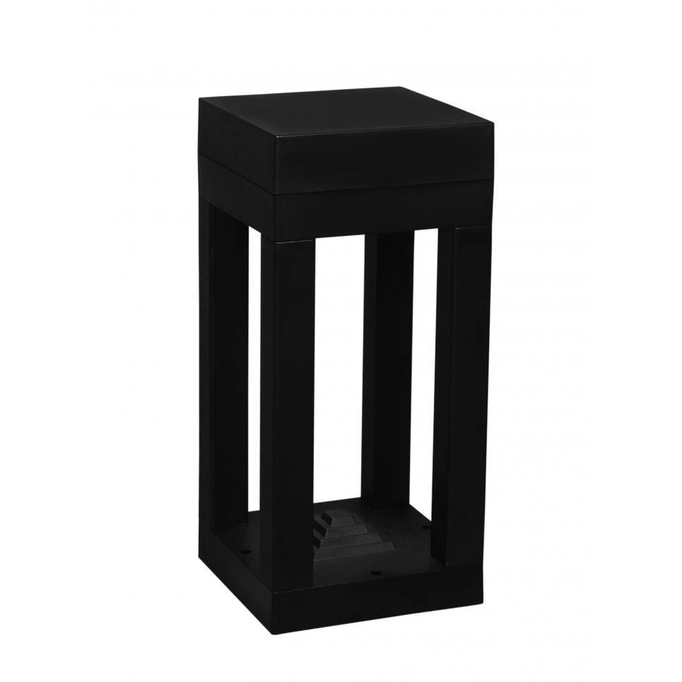 Heronia D-285 BLACK ΕΔΑΦΟΥΣ ΤΕΤΡΑΓΩΝΟ GU10 ΠΛΑΣΤΙΚΟ 16x16x35cm